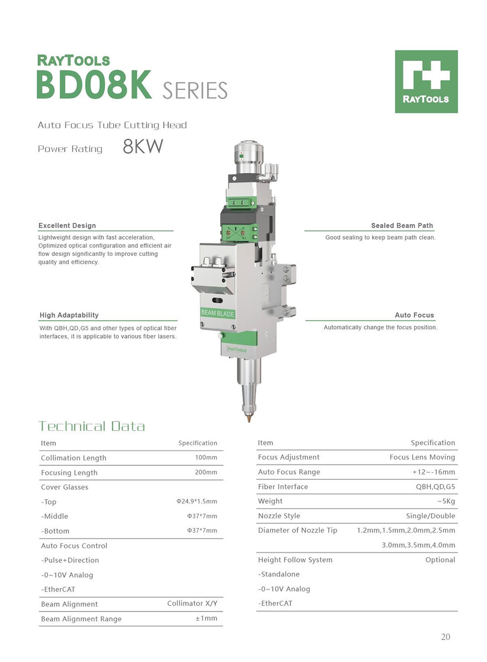 Autofocus Laser Cutting Head